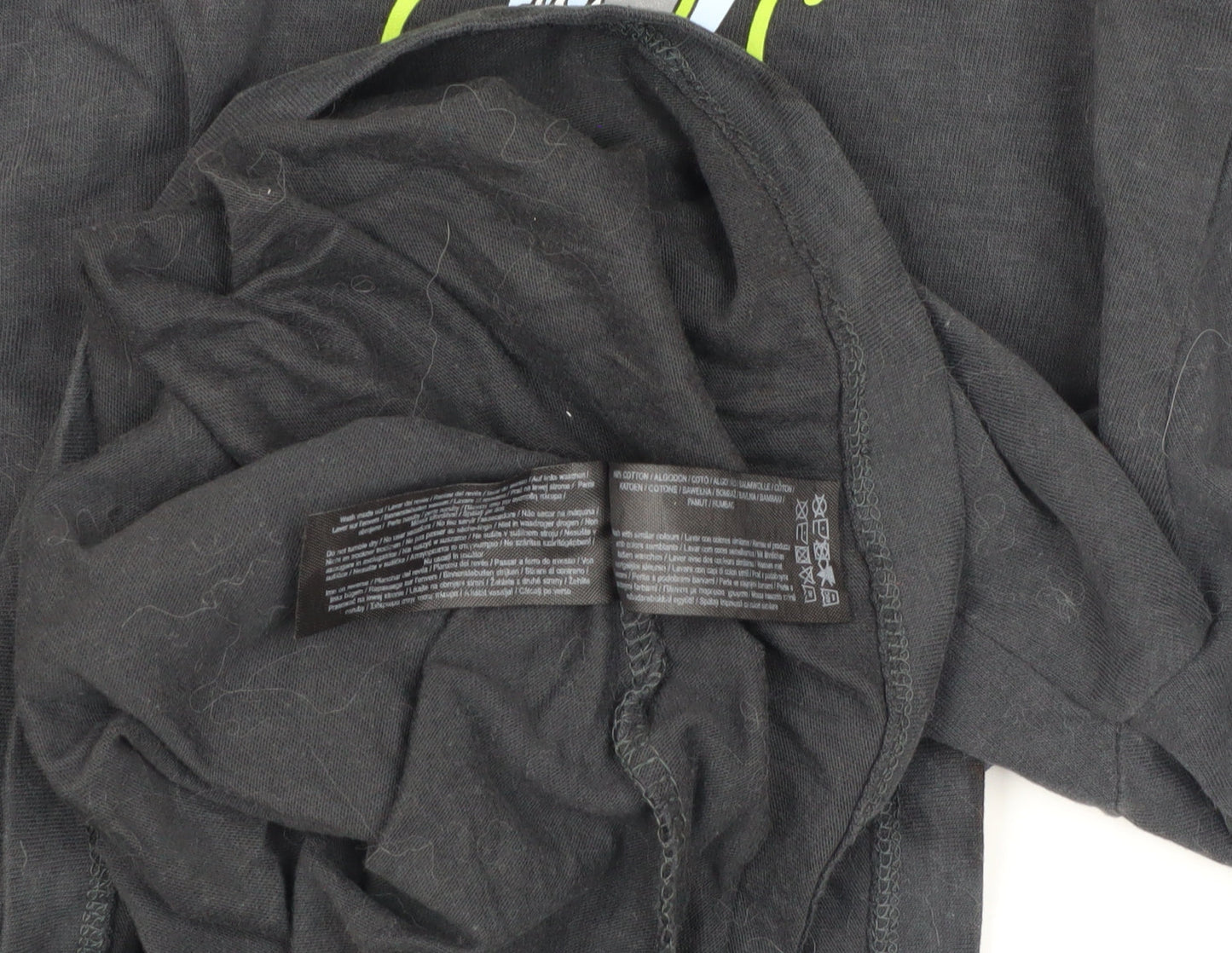 The Simpsons Black Men's M T-Shirt Crew Neck Graphic