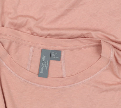 Sweaty Betty Women's Pink Long Sleeve Activewear Top 2XS