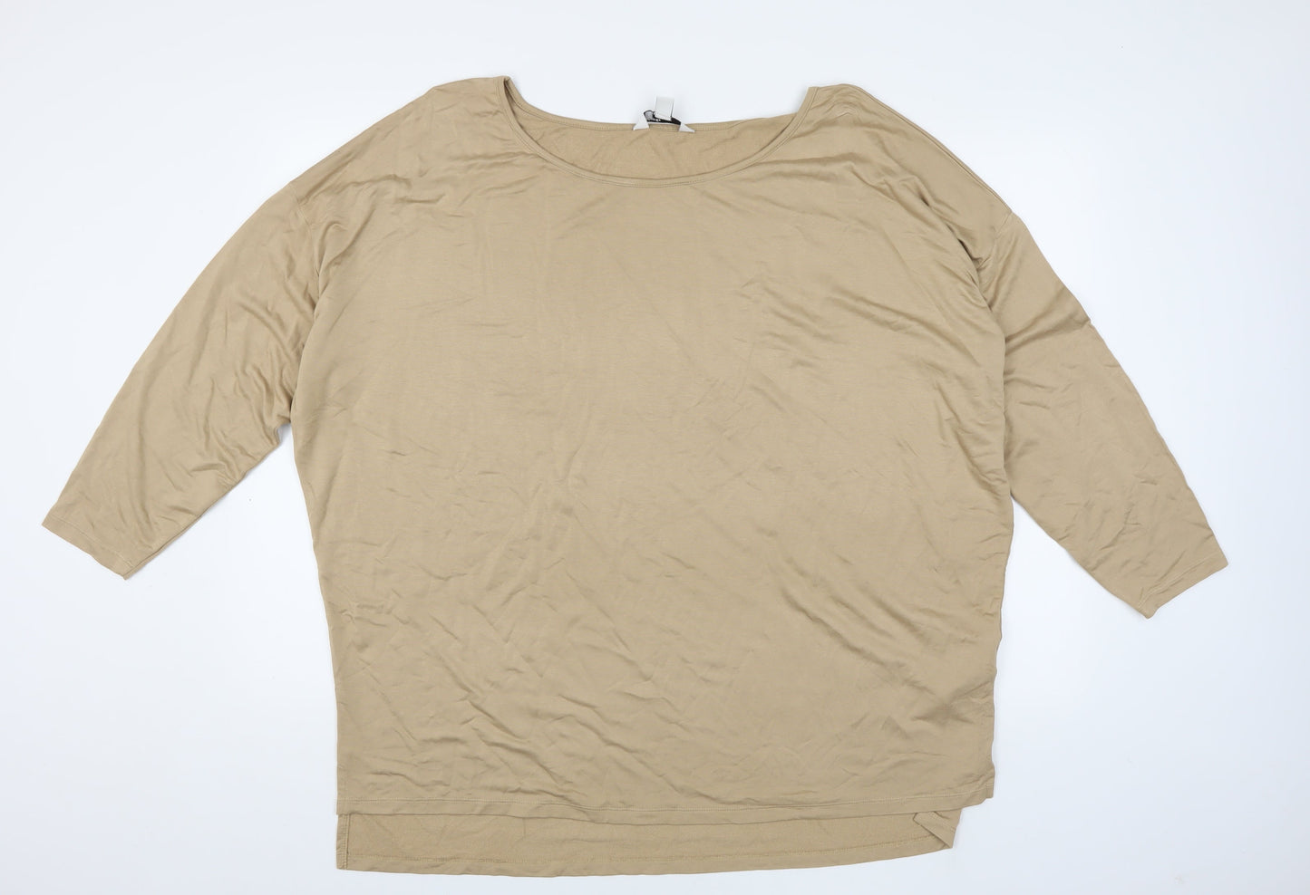 Womens UK Size 16 Friends Like These Beige Basic T-Shirt