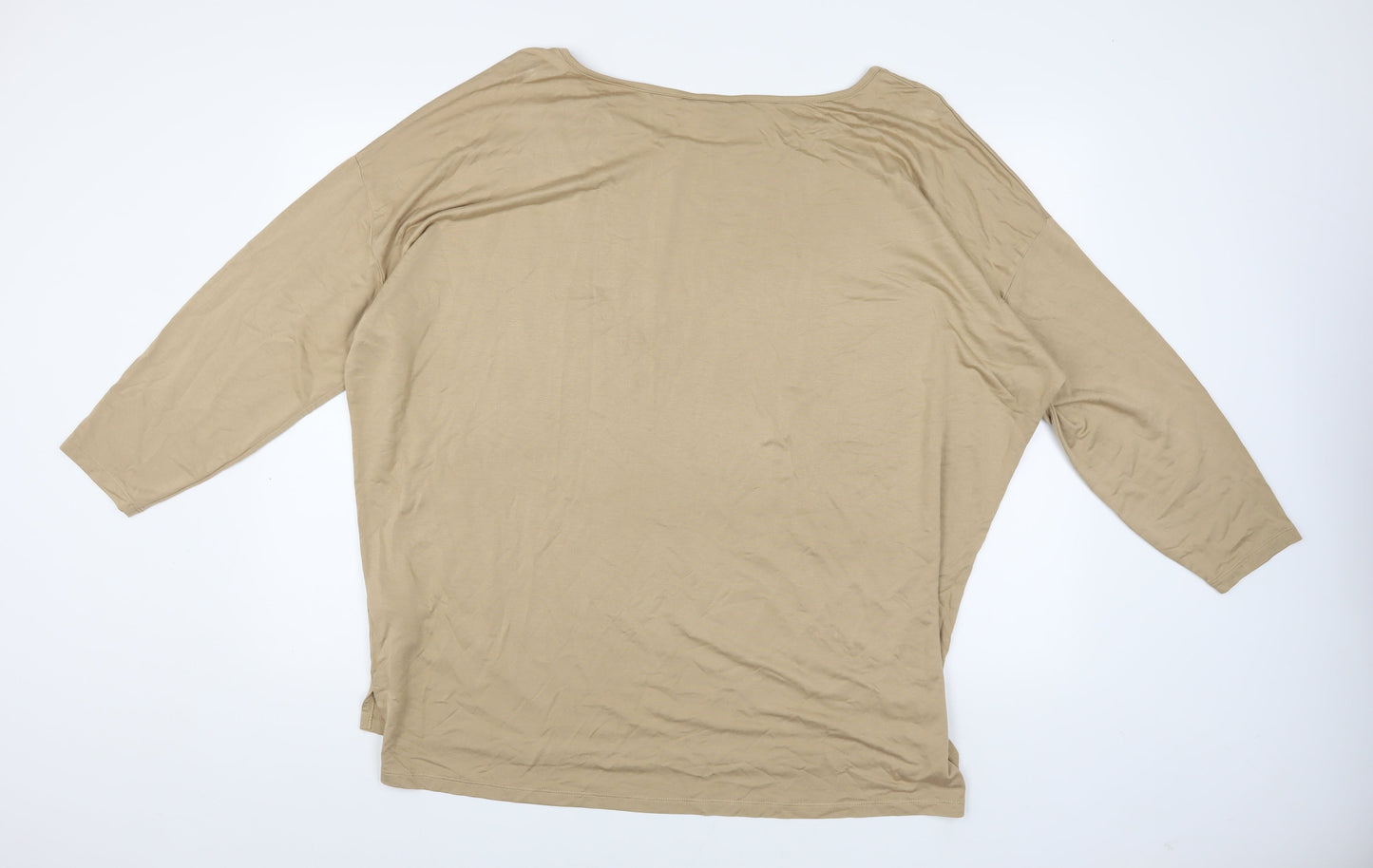 Womens UK Size 16 Friends Like These Beige Basic T-Shirt