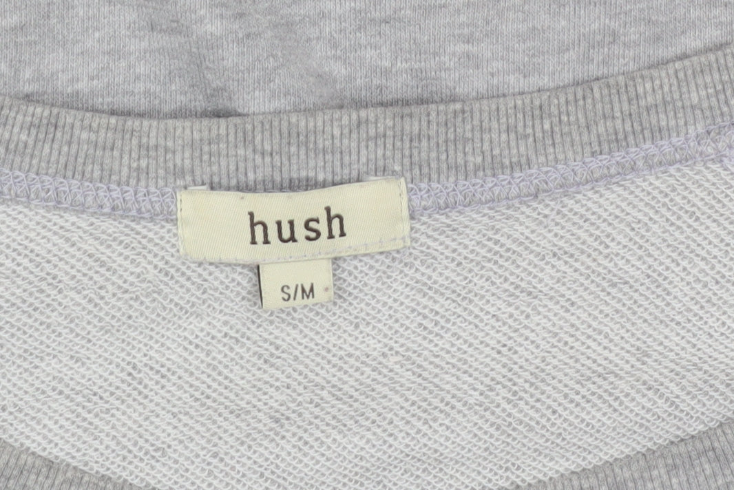 Hush Women's Grey Pullover Jumper, Size S, Relaxed Knit