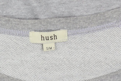 Hush Women's Grey Pullover Jumper, Size S, Relaxed Knit
