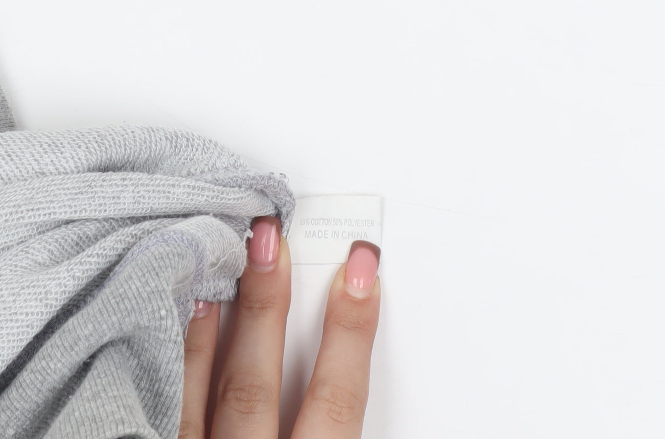 Hush Women's Grey Pullover Jumper, Size S, Relaxed Knit