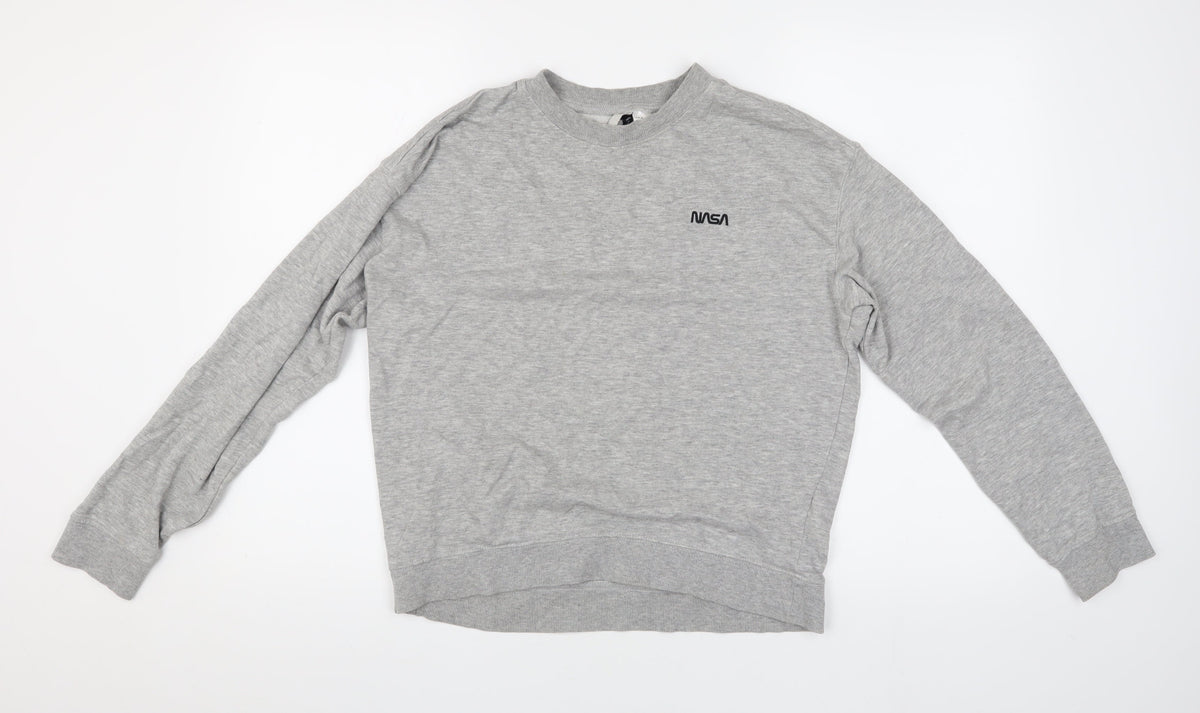 Womens UK Size M H&M Grey Pullover Jumper