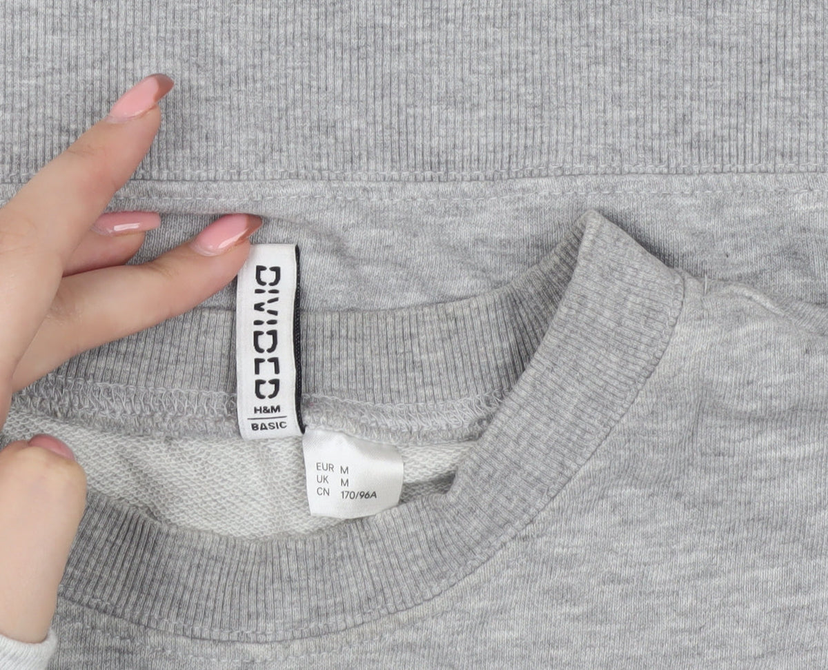 Womens UK Size M H&M Grey Pullover Jumper