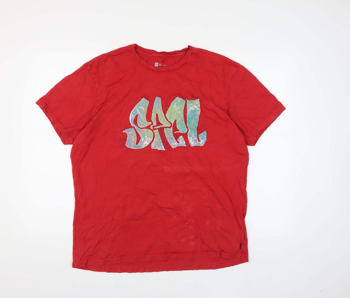 Mens UK Size XLT Gap Red  T-Shirt