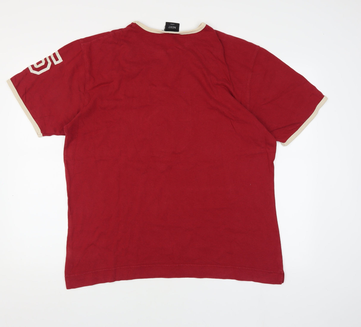 Next Men's Red Graphic Short Sleeve T-Shirt L