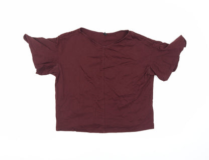 Womens UK Size XS Uniqlo Red  T-Shirt