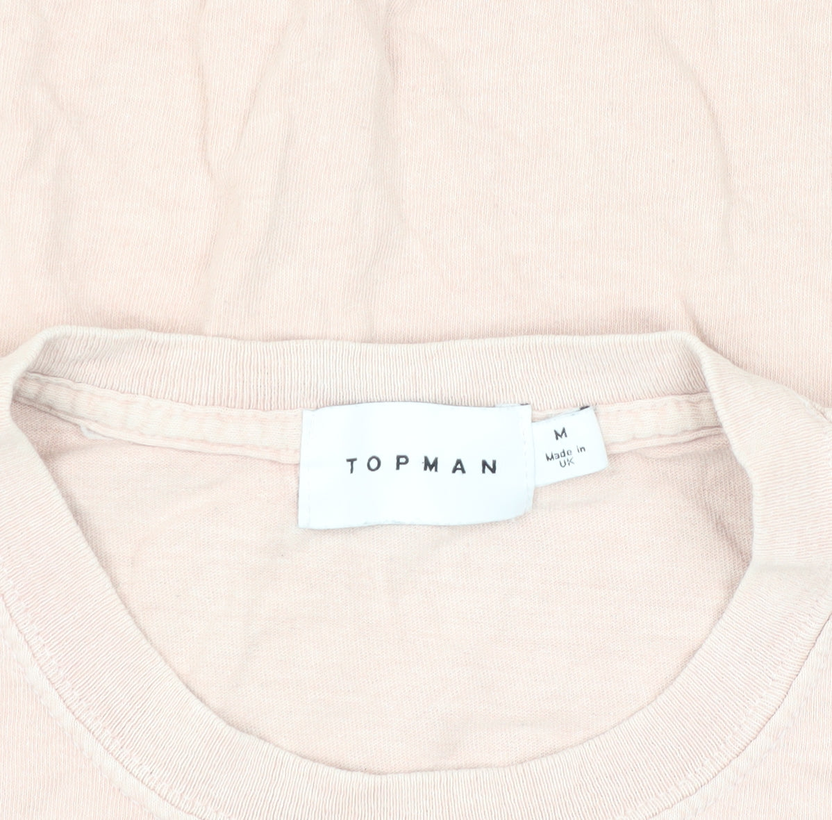 Topman Men's Pink Graphic Medium Retro T-Shirt