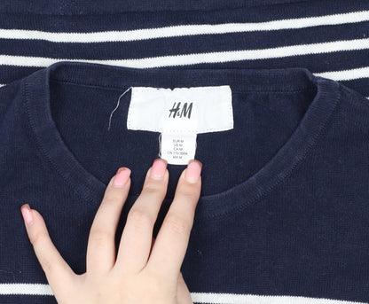 Unisex Adults UK Size M H&M Blue Pullover Jumper