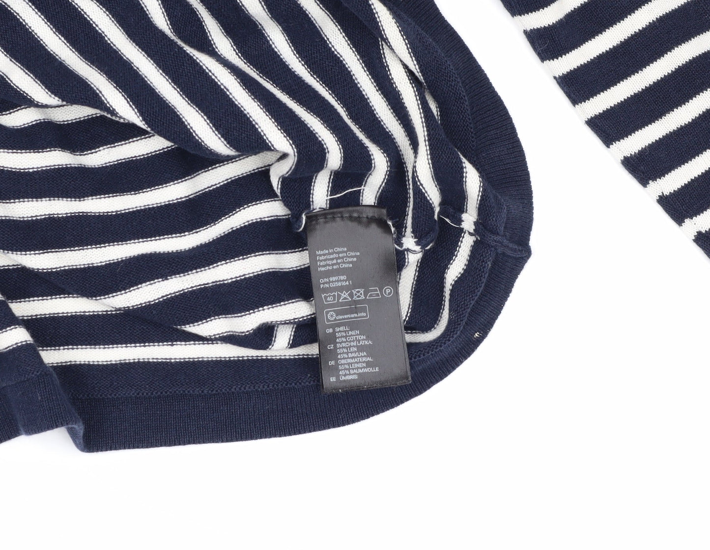 Unisex Adults UK Size M H&M Blue Pullover Jumper