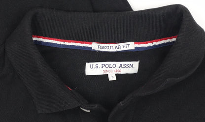 U.S. Polo Assn. Men's Black Polo Shirt Size S