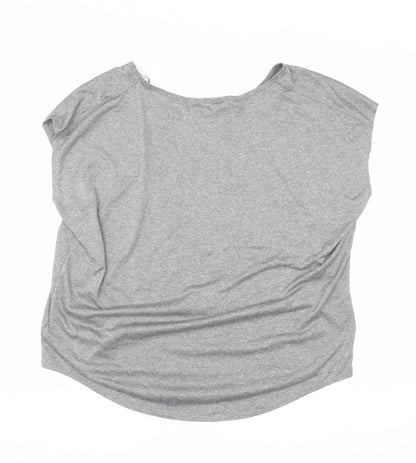 Decathlon Women's Grey Relaxed Activewear T-Shirt
