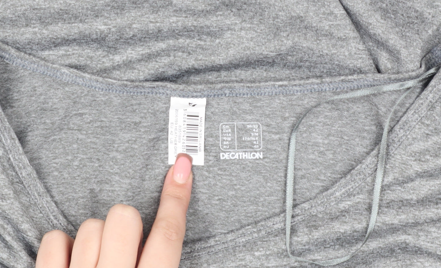 Decathlon Women's Grey Relaxed Activewear T-Shirt