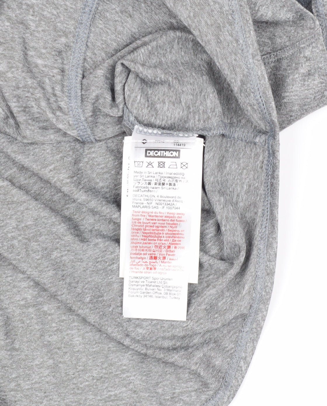 Decathlon Women's Grey Relaxed Activewear T-Shirt