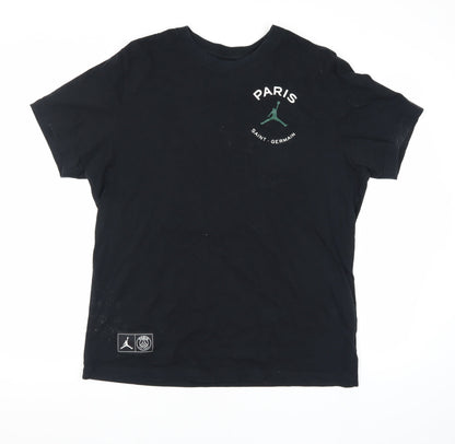 Jordan Men's Black Graphic Sports T-Shirt Size L