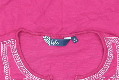 Womens UK Size M Isle Pink  T-Shirt