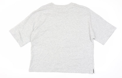 Womens UK Size L Marks and Spencer Grey Basic T-Shirt