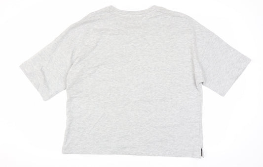 Womens UK Size L Marks and Spencer Grey Basic T-Shirt