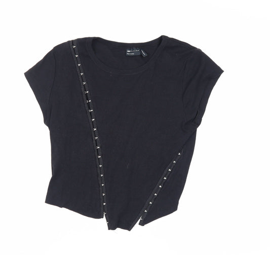 ASOS DESIGN Women's Black T-Shirt Size 6
