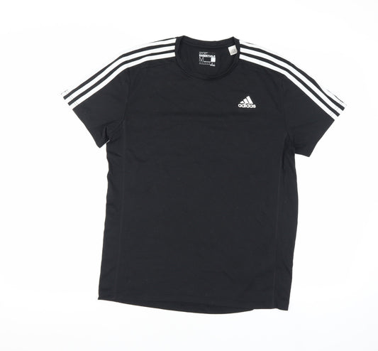 Adidas Men's Black Gym T-Shirt - M, Lightweight