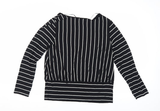 Womens UK Size XL Cable & Gauge Black  Blouse