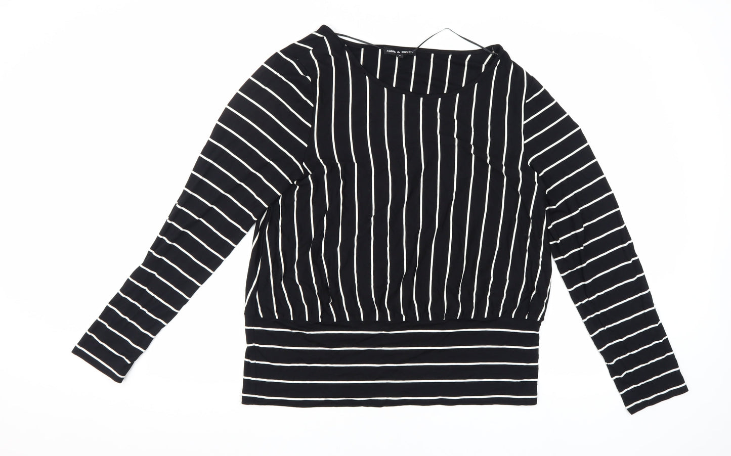 Womens UK Size XL Cable & Gauge Black  Blouse