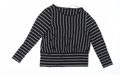Womens UK Size XL Cable & Gauge Black  Blouse
