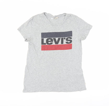 Womens UK Size XS Levi's Grey  T-Shirt