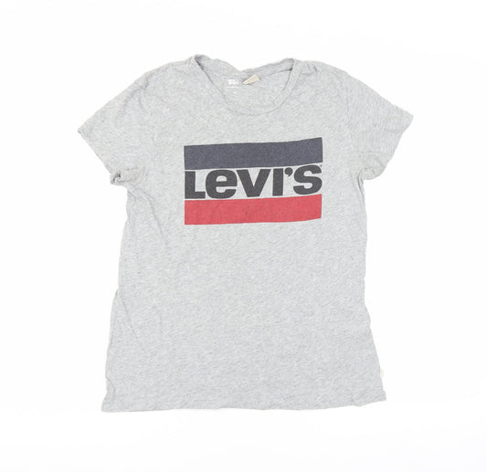 Womens UK Size XS Levi's Grey  T-Shirt
