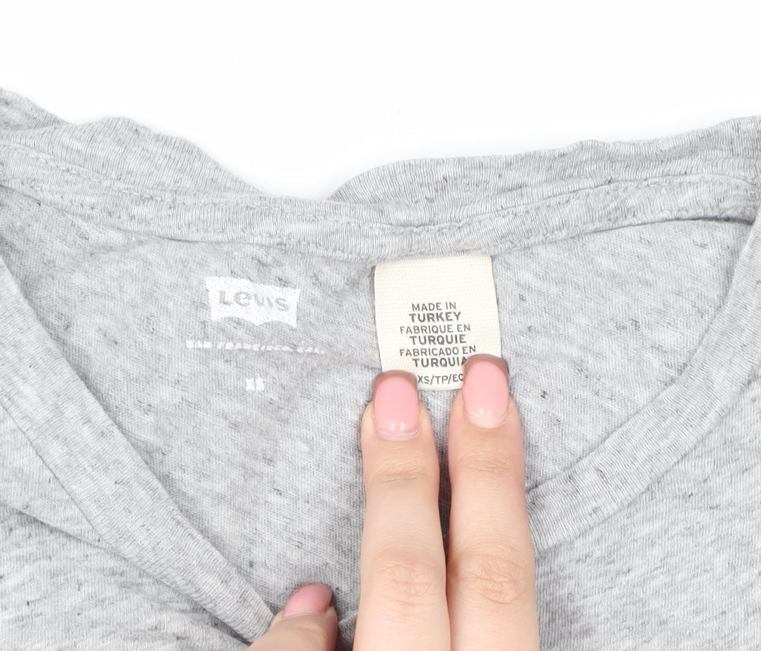 Womens UK Size XS Levi's Grey  T-Shirt