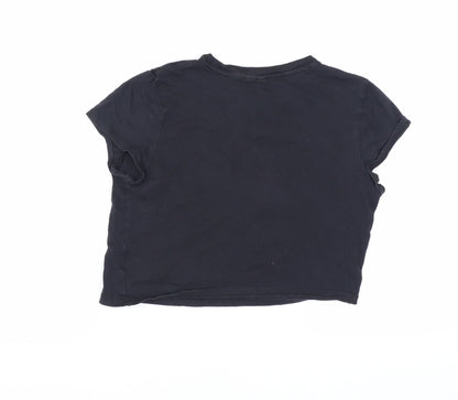 Womens UK Size 12 Divided Black  T-Shirt
