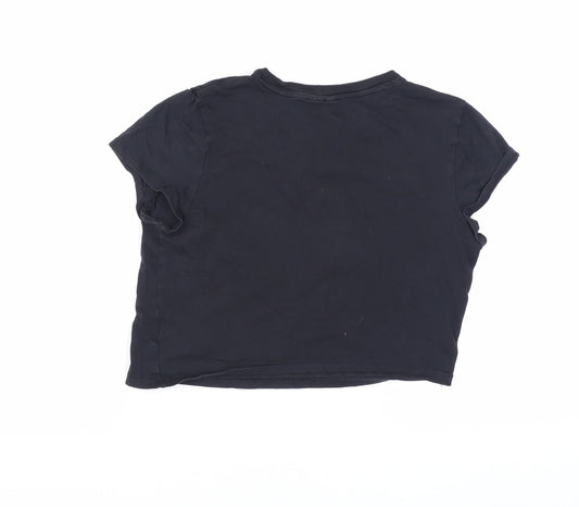 Womens UK Size 12 Divided Black  T-Shirt