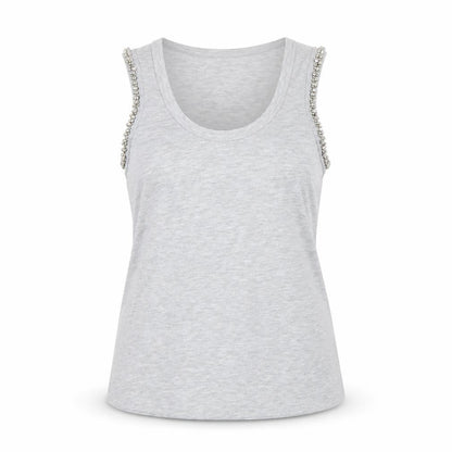 Womens UK Size 6 River Island Grey  Tank