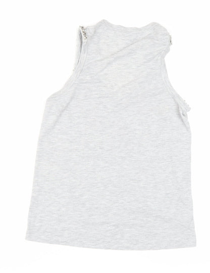 Womens UK Size 6 River Island Grey  Tank