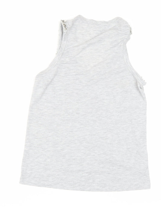 Womens UK Size 6 River Island Grey  Tank