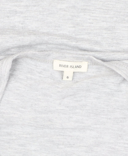 Womens UK Size 6 River Island Grey  Tank