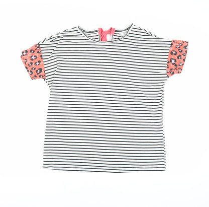 Noozo Women's Multicoloured Striped T-shirt Size 12
