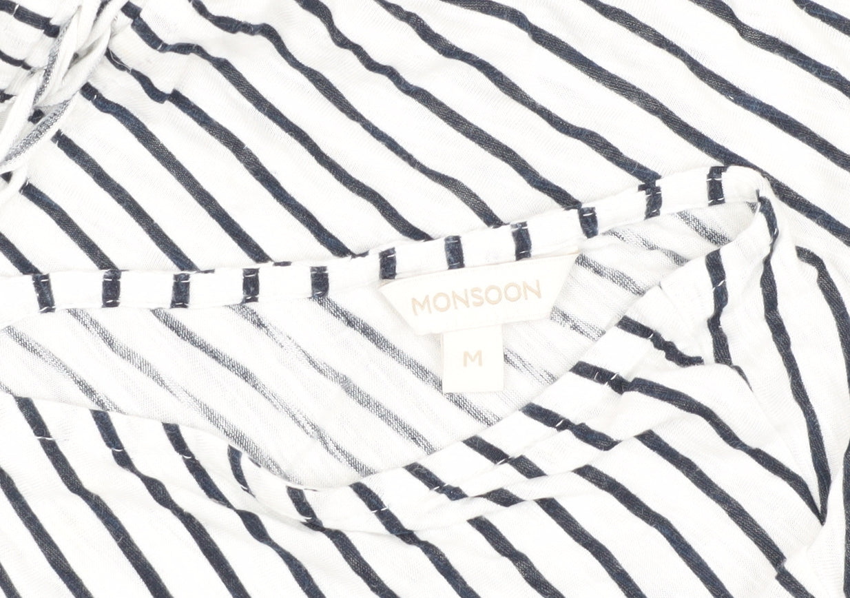 Womens UK Size M Monsoon White  T-Shirt