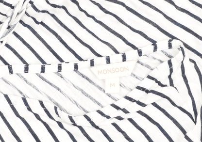Womens UK Size M Monsoon White  T-Shirt