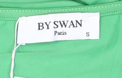 BY SWAN Green A-Line Dress - Women Size S, Summer Essential