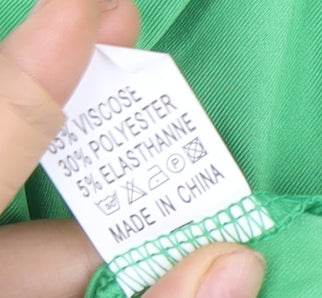 BY SWAN Green A-Line Dress - Women Size S, Summer Essential