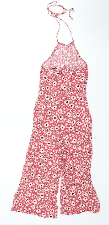 New Look Women's Multicoloured Floral Jumpsuit Size 6