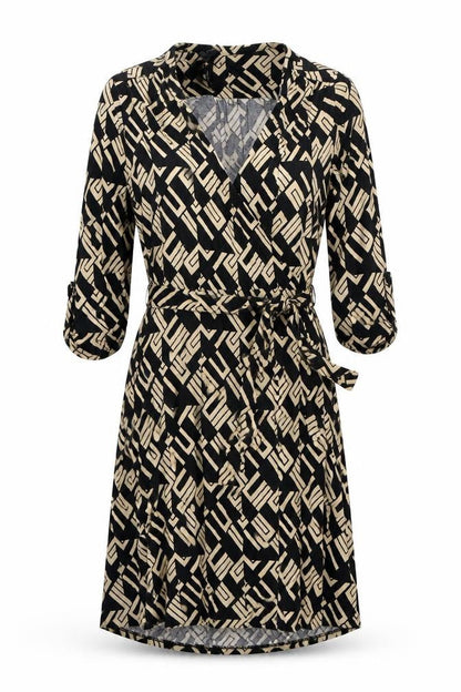 Next Women's Black Geometric Dress, Size 12