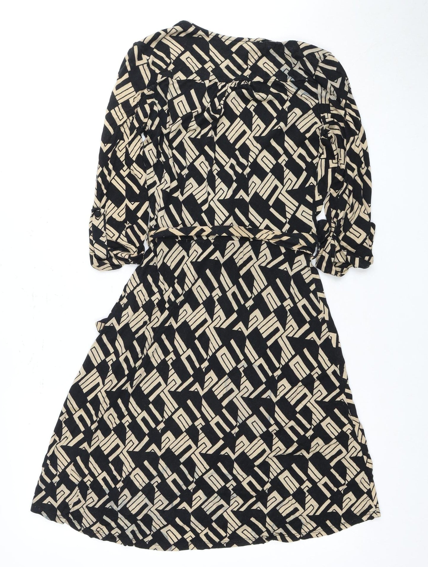 Next Women's Black Geometric Dress, Size 12
