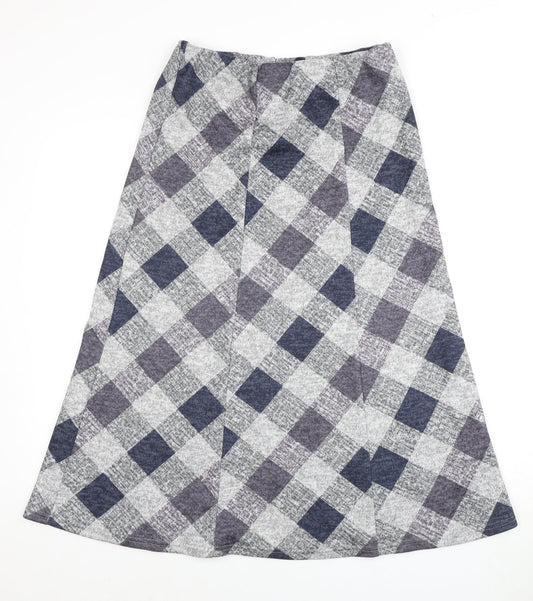 Bonmarché Women's Multicoloured A-Line Check Skirt - Size 10