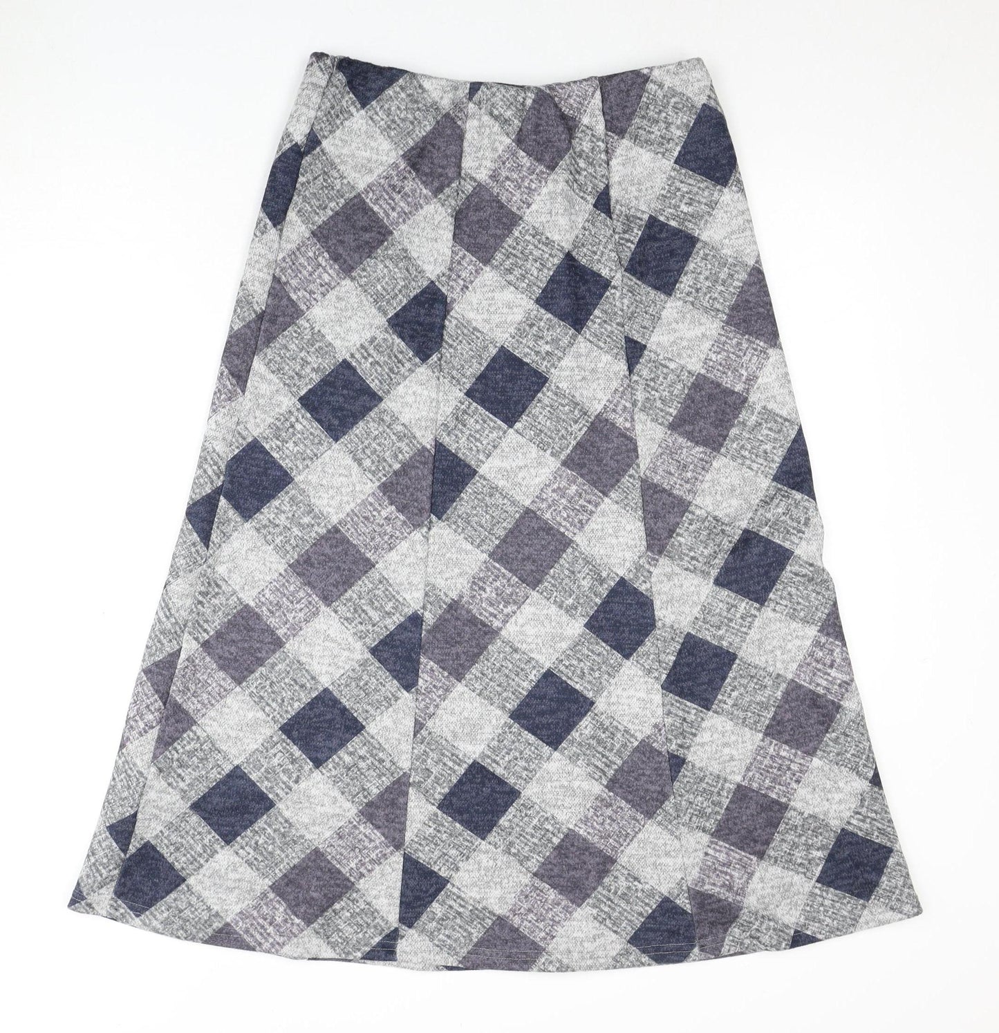 Bonmarché Women's Multicoloured A-Line Check Skirt - Size 10
