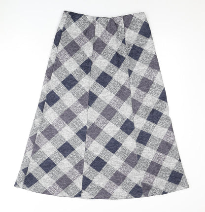 Bonmarché Women's Multicoloured A-Line Check Skirt - Size 10