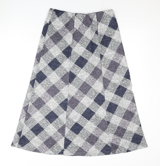 Bonmarché Women's Multicoloured A-Line Check Skirt - Size 10