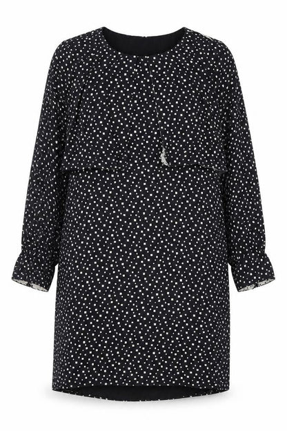 Whistles Women's Black Silk Dress Size 8 Long Sleeve